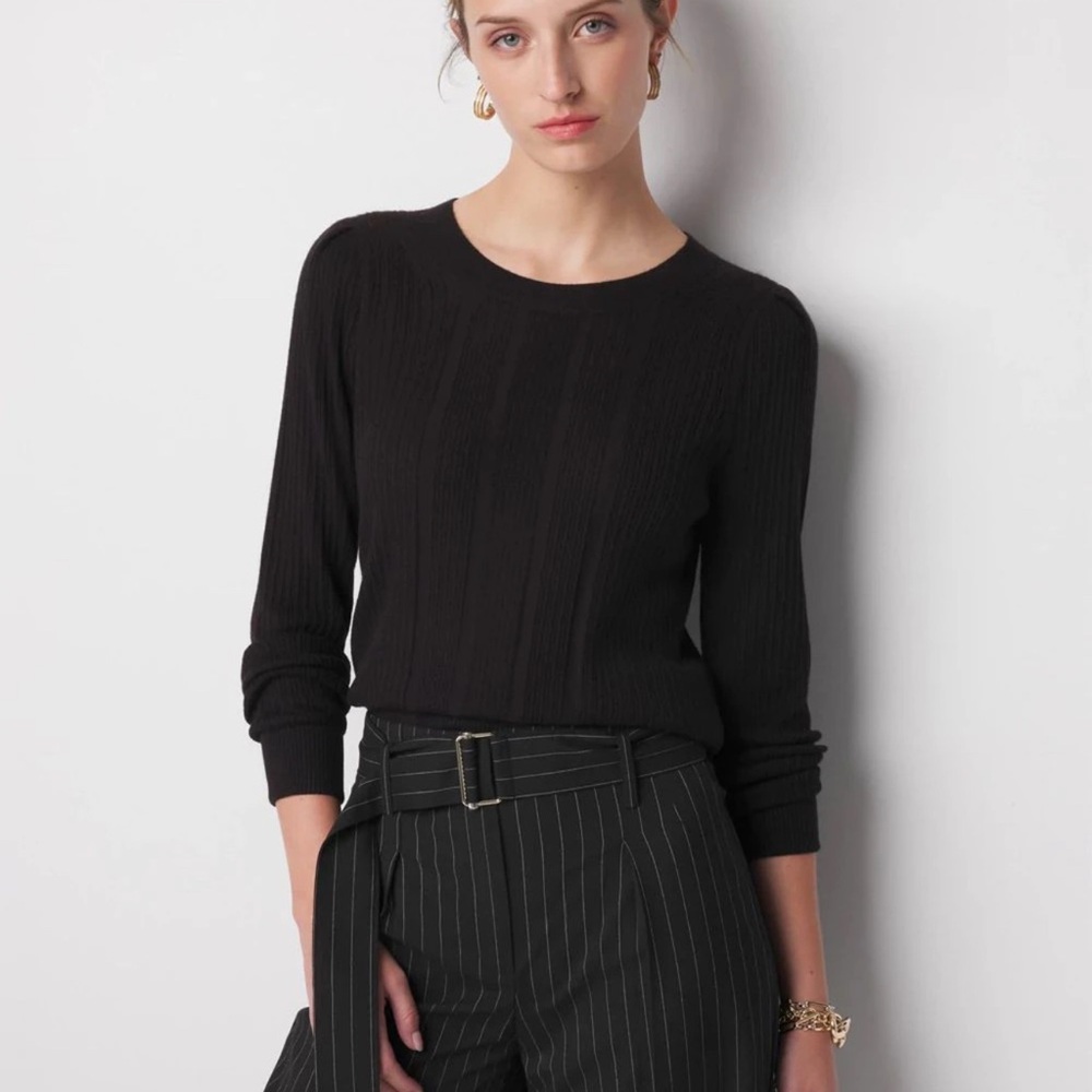 WHBM Cashmere Blend Crewneck Sweater